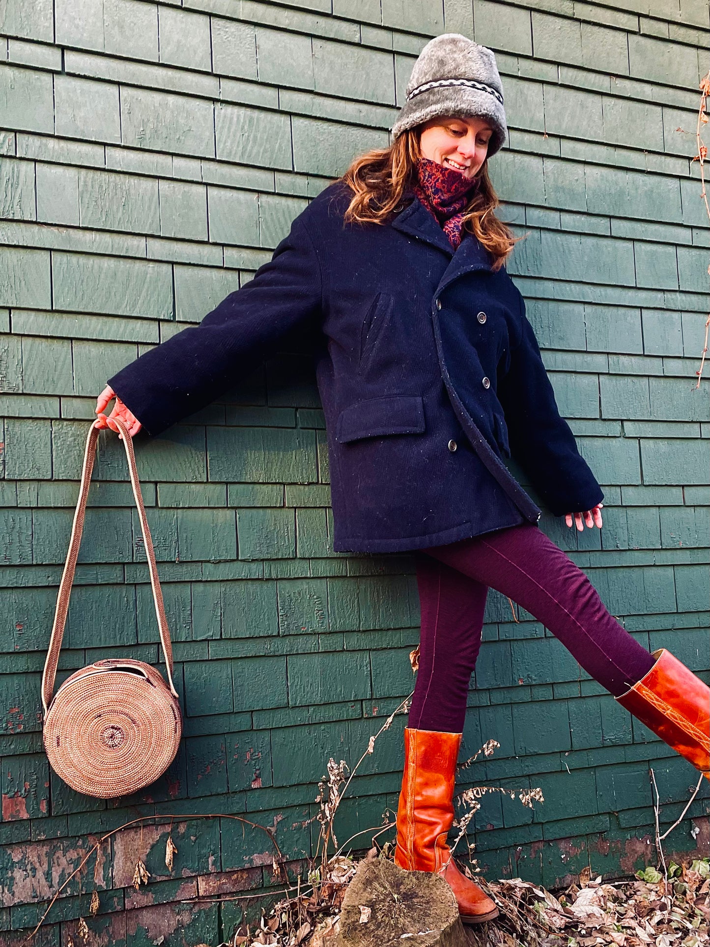 Saint-Tropez Shoulder Purse * Plum