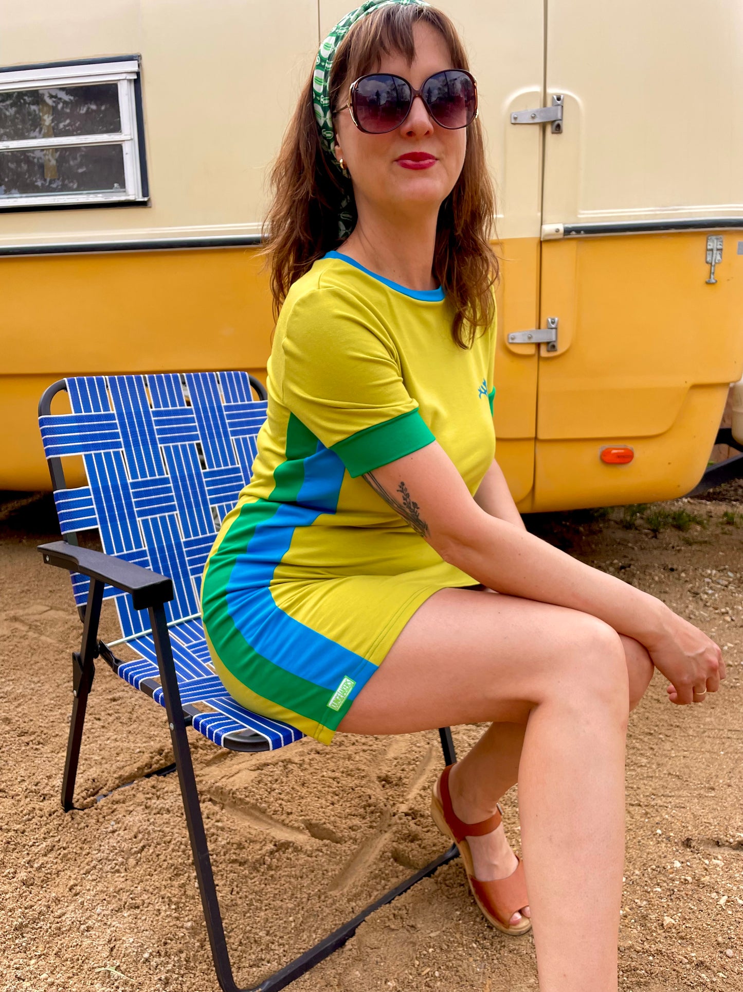 Chartreuse Special Mini-Dress