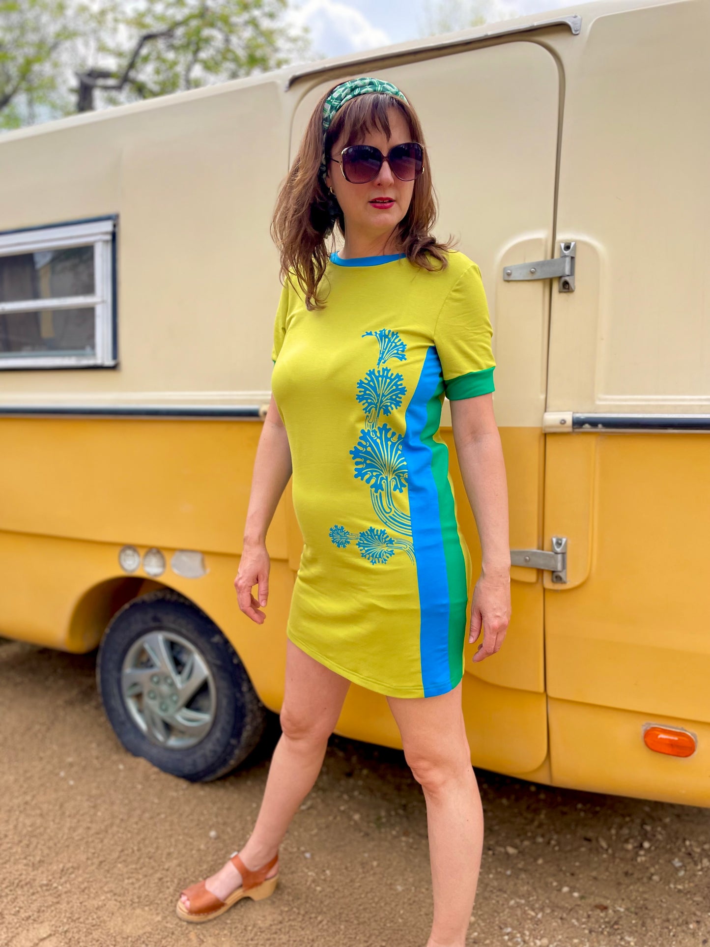 Chartreuse Special Mini-Dress