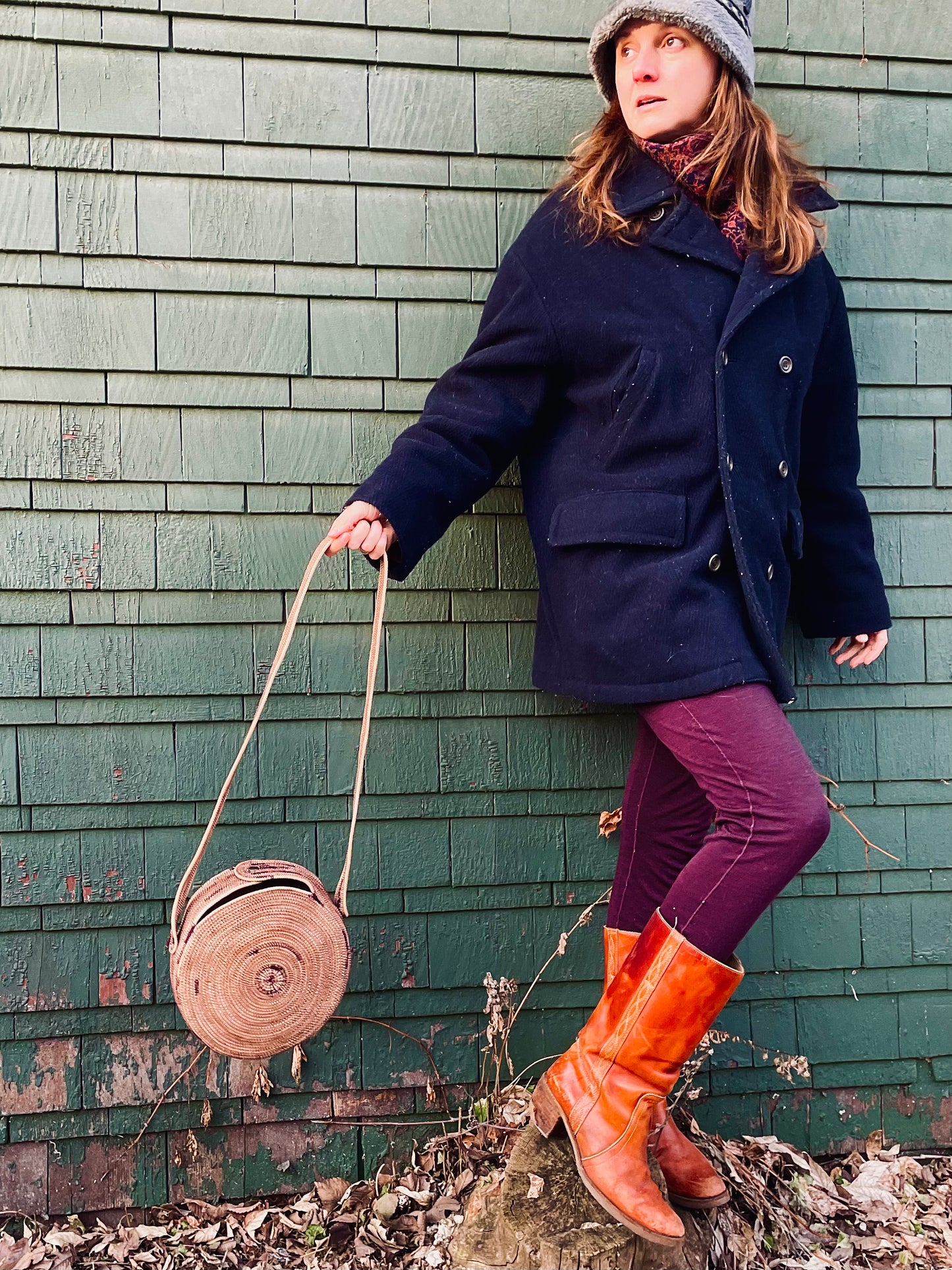 Saint-Tropez Shoulder Purse * Plum