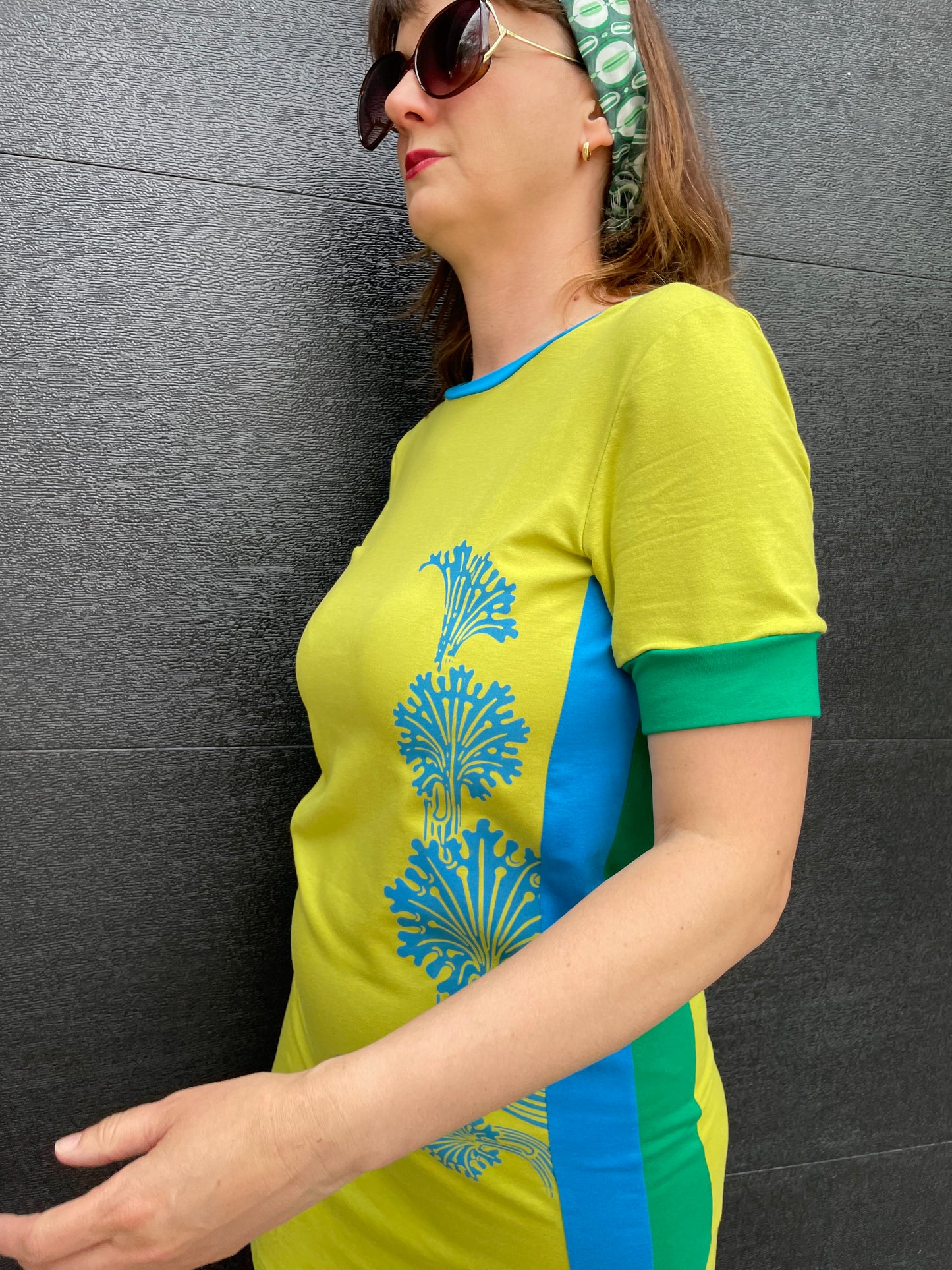 Chartreuse Special Mini-Dress