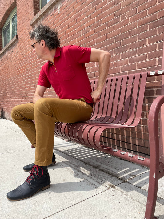 Bamboo French Terry Polo