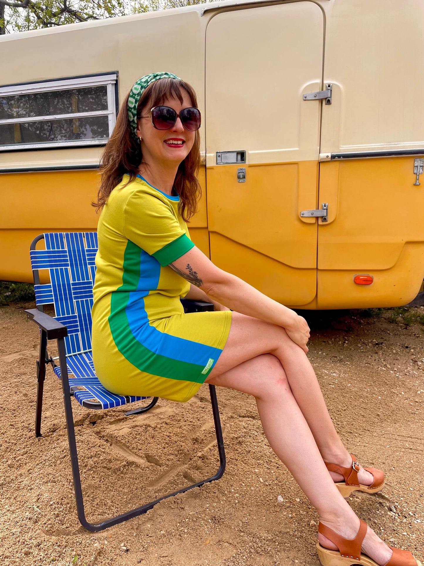 Chartreuse Special Mini-Dress