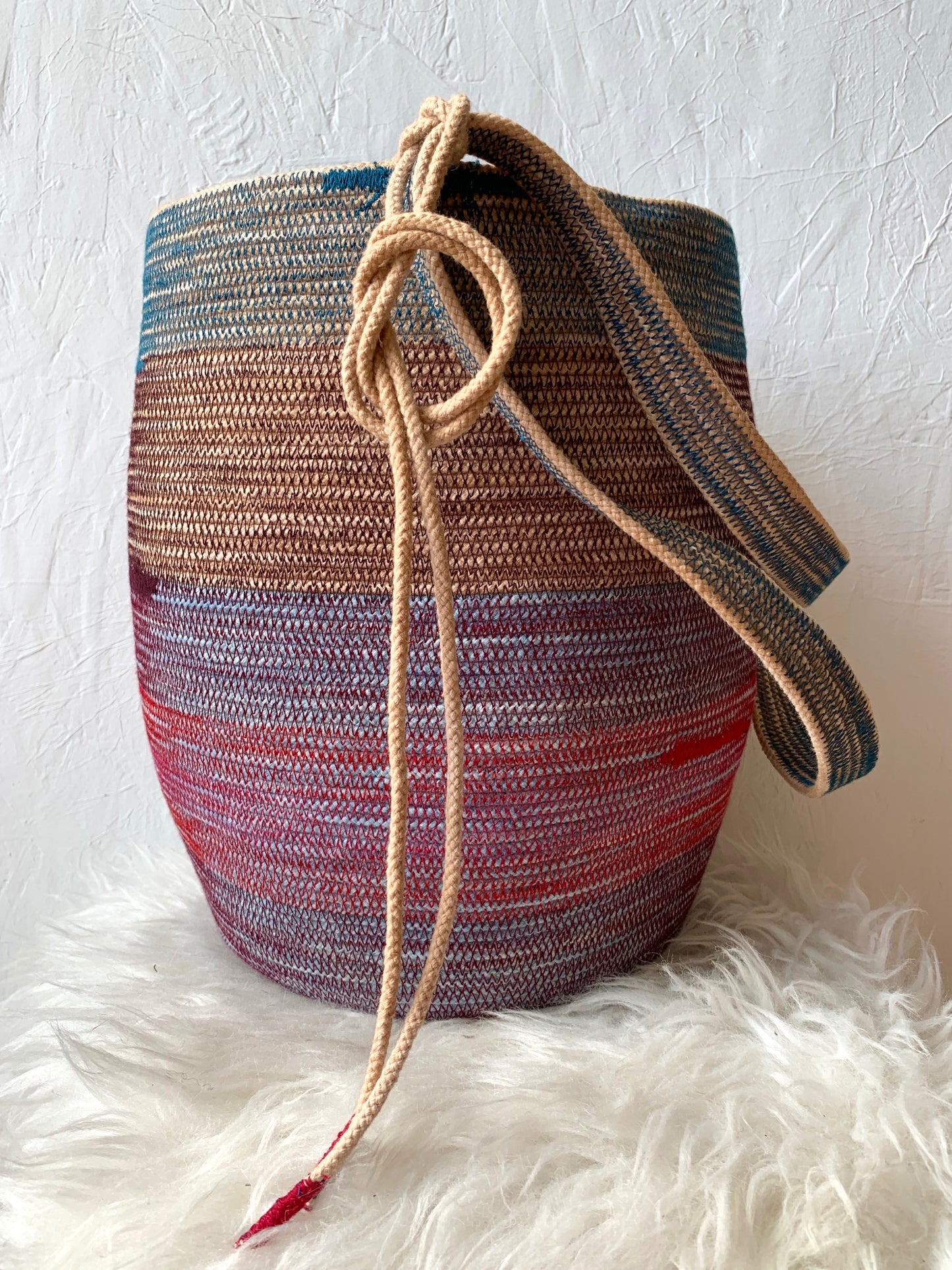 Indigo Heart  Foraging Basket