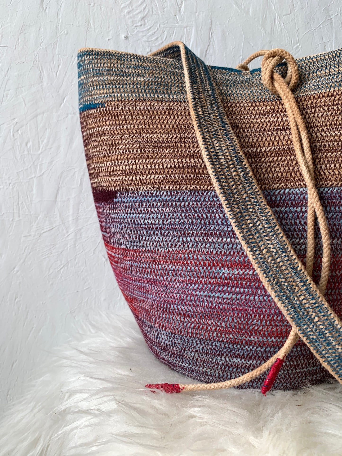 Indigo Heart  Foraging Basket