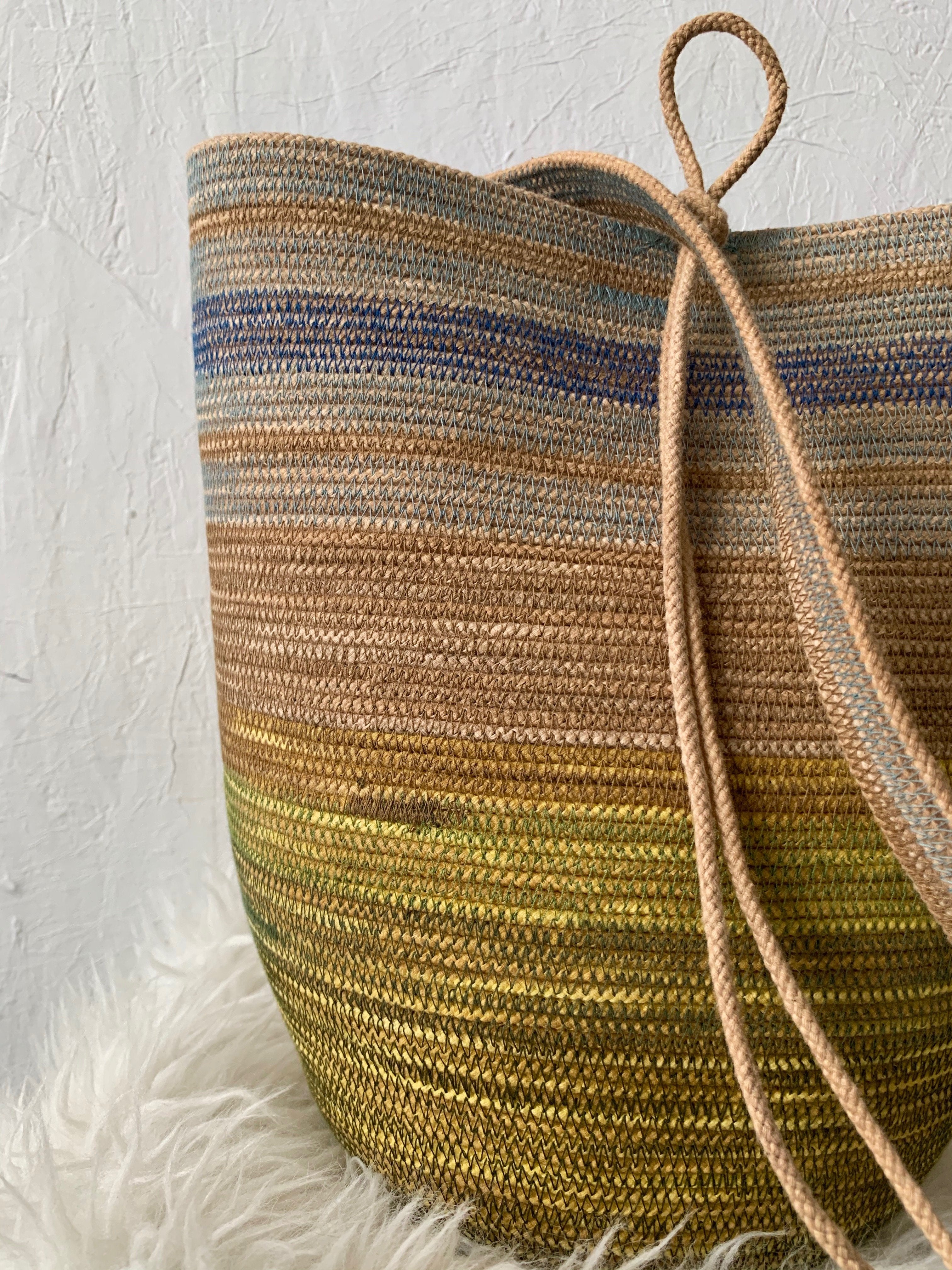 handmade basket backpack