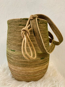 naturally dyed rope vessel