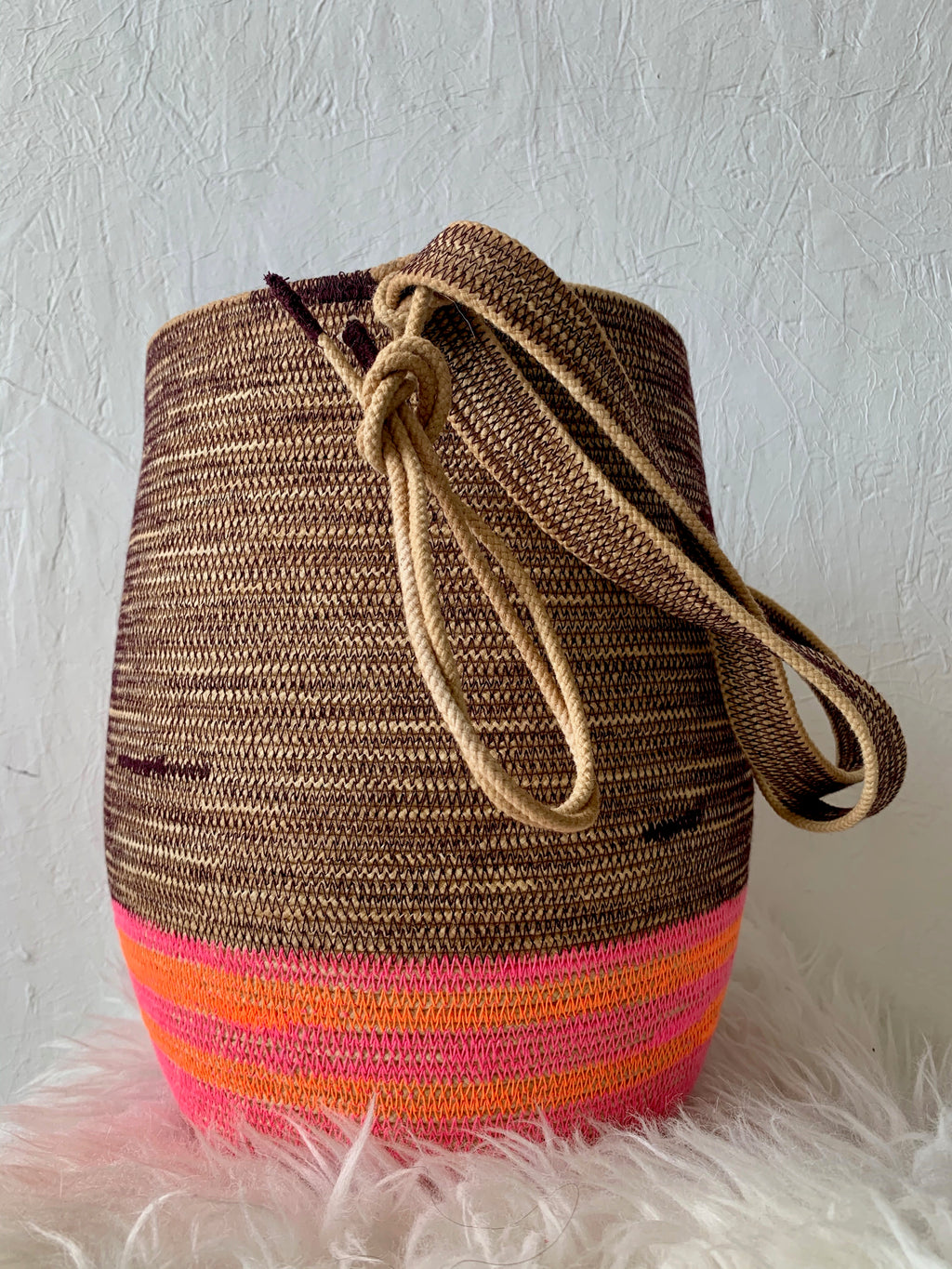 handmade basket backpack