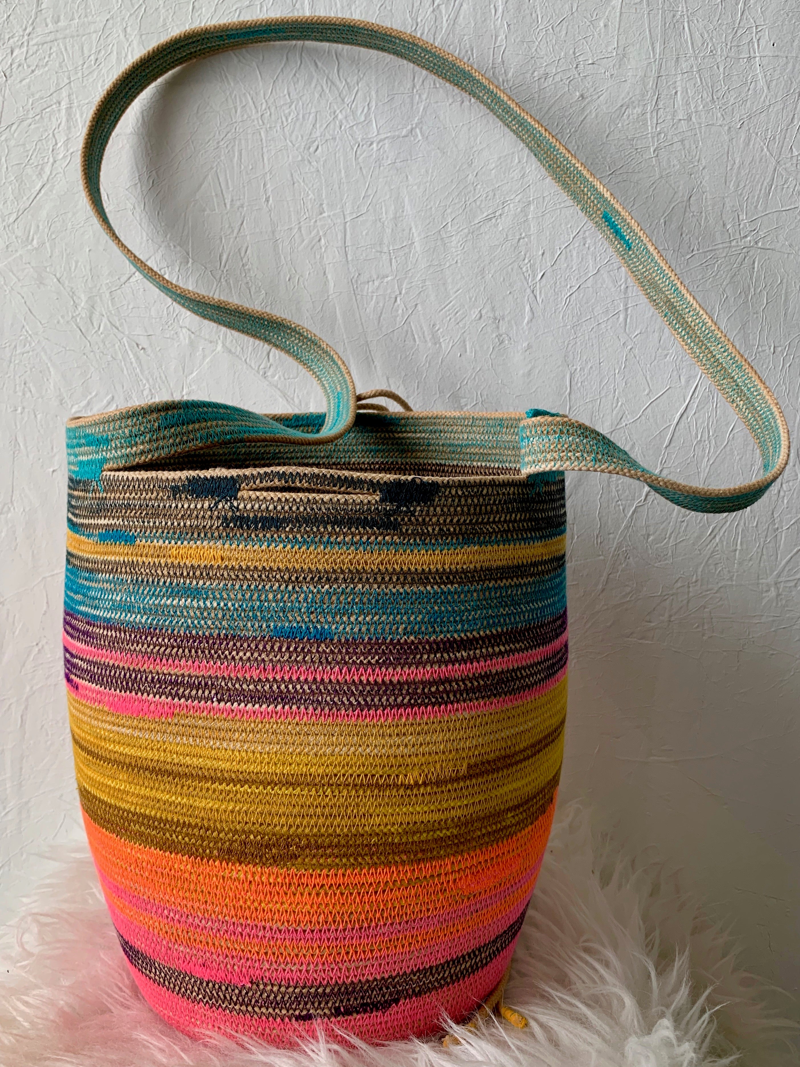 handmade basket backpack