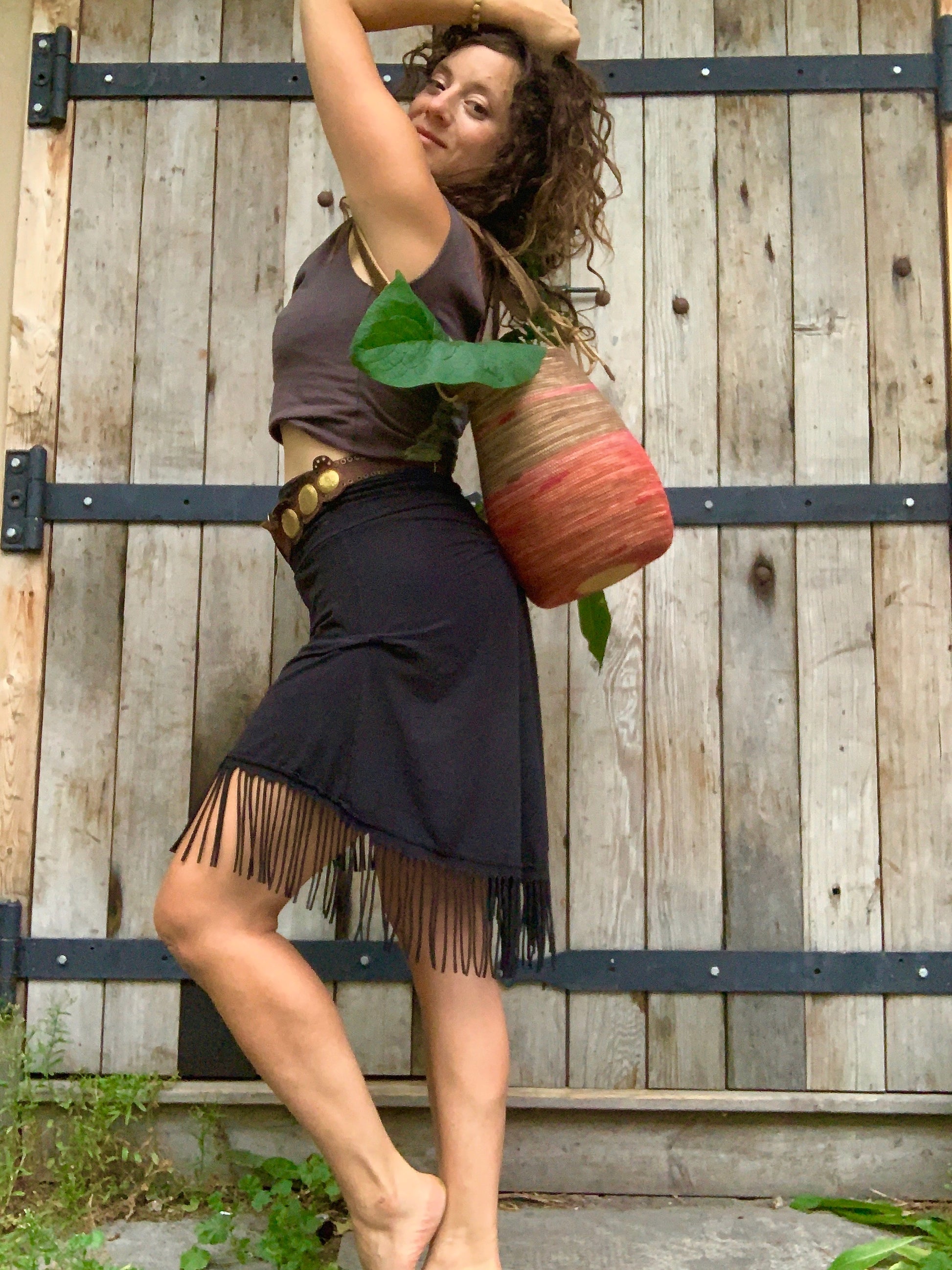 rope basket backpack
