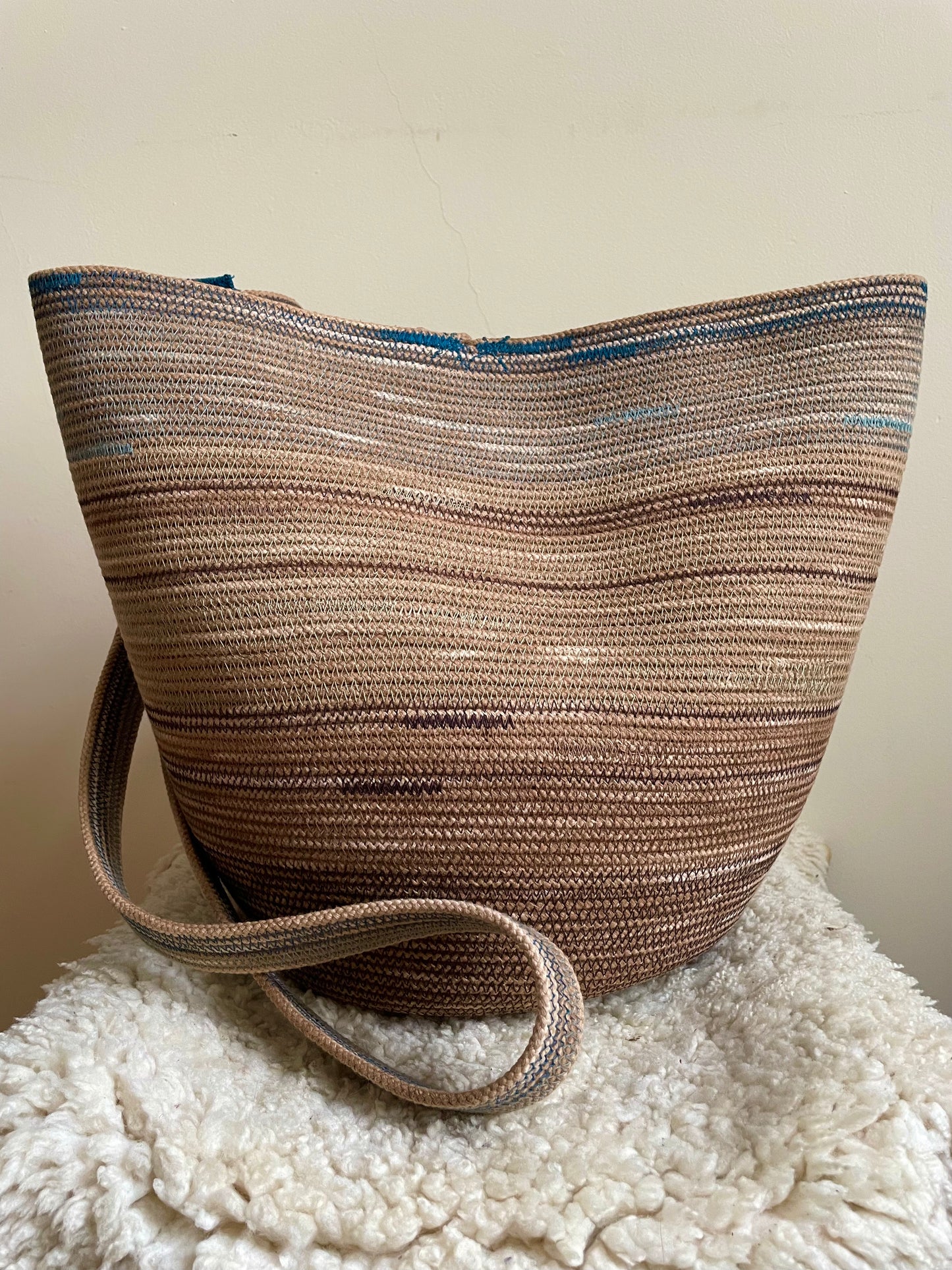 Subtle Robin Egg Foraging Basket