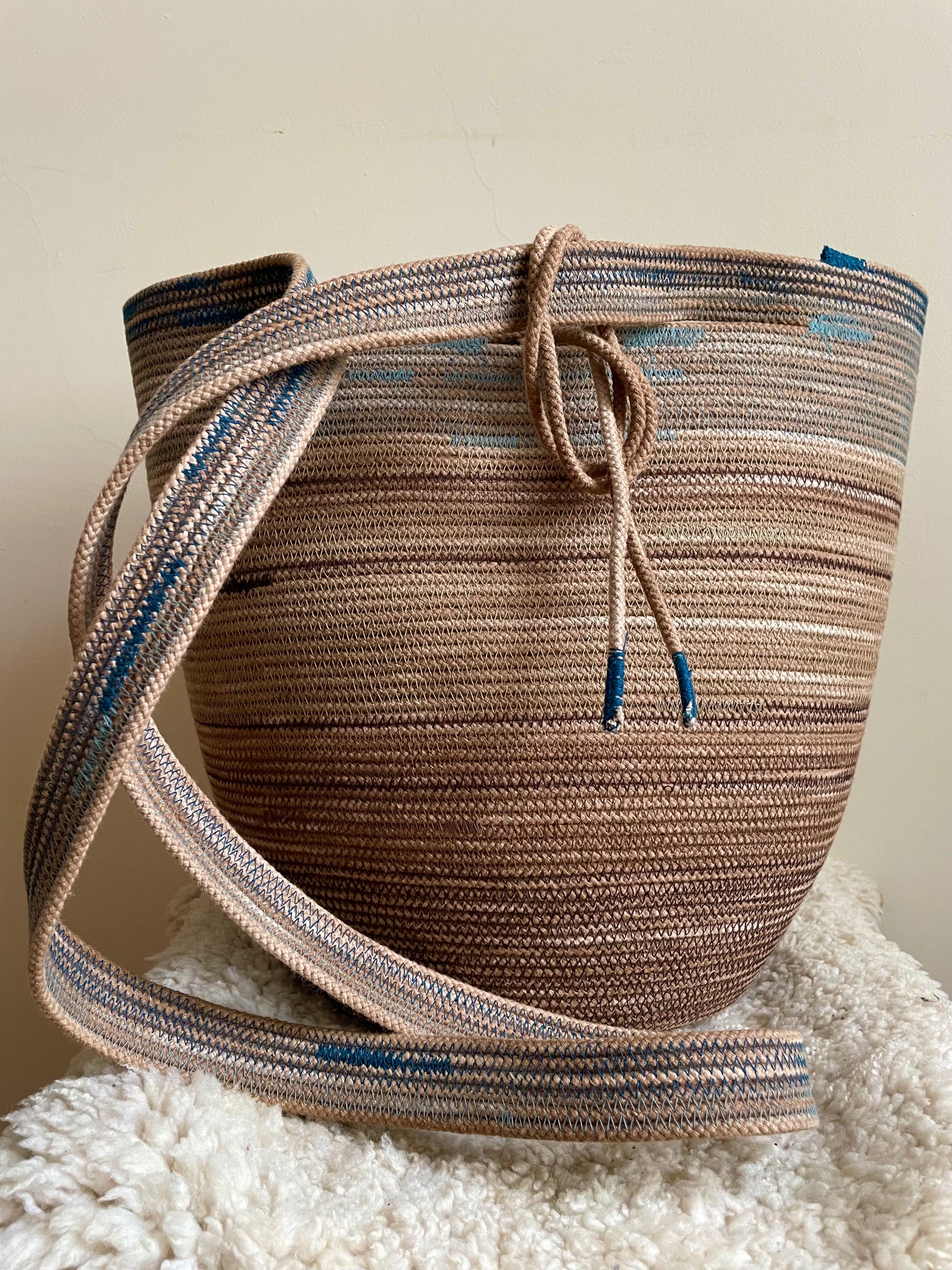 Subtle Robin Egg Foraging Basket