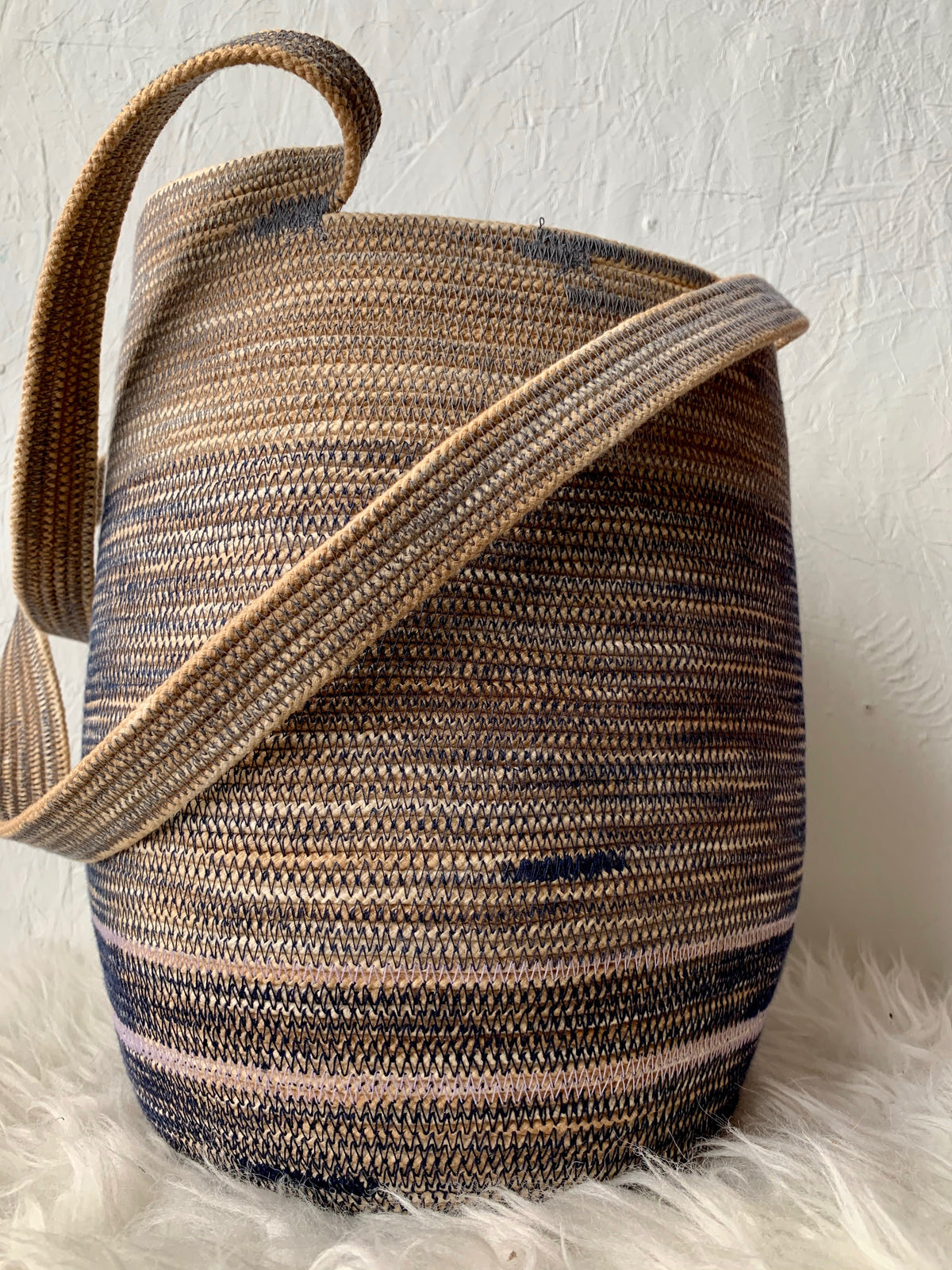 blue rope basket